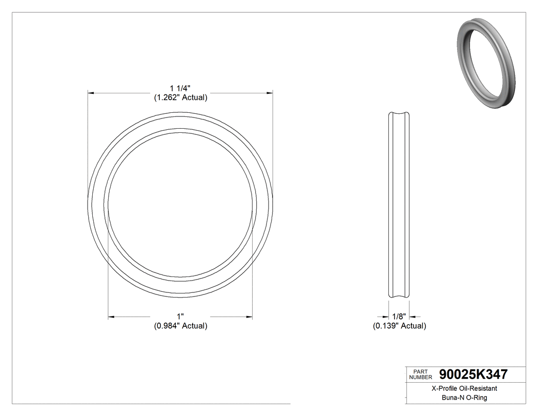 Technical drawing - 90025K347
